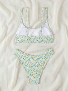 Swim Vcay Costume da bagno bikini a stampa floreale sexy, set da donna per l'estate e la spiaggia