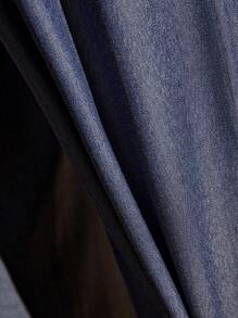 Bóhologie Women's Bohemian Wide Leg Jeans Look Pants, Fashionable Denim Look High Quality Pants, Boho Style Women Pants Wide Leg Loose Pants Women Pants Casual Wide Leg Jeans Woman - Blue - View 4