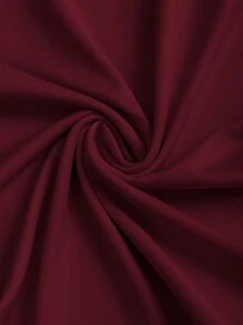 Sweetra Women's Asymmetrical Neck Bowknot Knot Blouse - Redwood - View 4