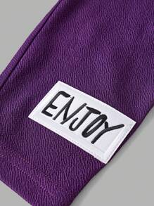 2 件套青少年女孩可爱肖像印花超大圆领短袖 T 恤图案 T 恤和紧身裤套装，返校服装