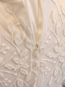 Tween Girl Elegant Party Embroidered Mesh Dress