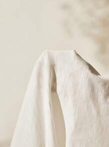 1件装 女士针织夏季度假蕾丝拼接基础款雏菊刺绣白色100%纯棉T恤 假日可爱夏季上衣 - 白色 - 查看 10