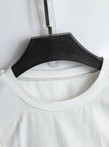 GlowEve Women's 2 In 1 Ribbon Strap Beach Vacation T-Shirt - Multicolor - View 4