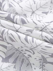 Manfinity Homme Men's Long Sleeve Vacation Tropical Plant Print Zip-Up Rave Bomber Jacket, Fall - Multicolor - View 5