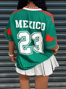INAWLY Mexico Fashionable Casual Vacation Jersey, Suitable For Summer