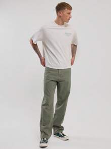 SHEIN X ELOISA & ORSON Musero Camiseta informal oversized y cuadrada con eslogan Musero para primavera y verano