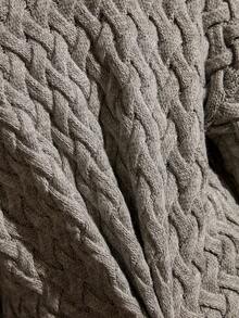 Bóhologie Women Heavy Cardigan With Dusty Pink With Pocket,Cardigans,Long Cardigans Woman,Petite,Tall - Grey - View 3