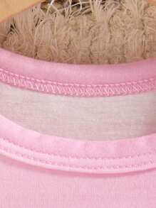 Baby Girls' Cute Bee Graphic Sleeveless Dress, Fashion New Style For Spring & Summer Bee Dress Toddler Pink Toddler Bee Dress Sunflower Dress Toddler - Pink - View 6