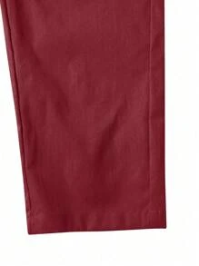 Manfinity Homme Pantalones casuales de hombre con bolsillo de carga y cintura con cordón de color de contraste