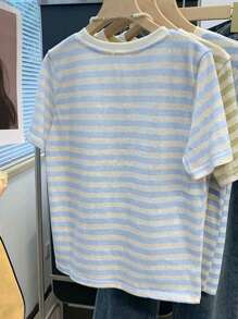 SHEIN 女式全印花T恤，舒适休闲春夏 - 白色 - 查看 2