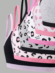 6 件套 少女简约爱心印花吊带背心内衣