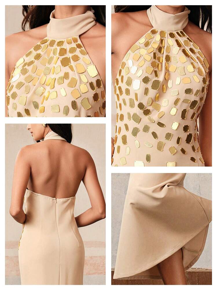 Women's Handmade Retro Lens Fitted Dress