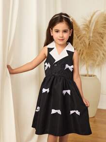 Young Girl's Elegant Butterfly Decor Dress, Summer Cute Dress For Girls Classy Girl Dresses For Girls Casual Dresses For Girls Cute Dresses For Girls Bow Dresses For Girls