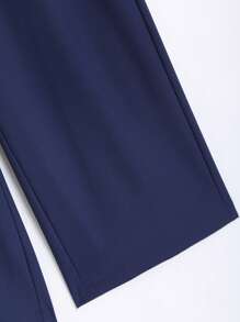 EMERY ROSE 2 Pieces Set: Women Summer All Over Print Round Neck Short Sleeve Top And Pants