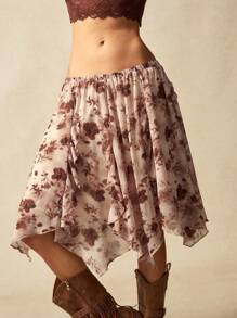 Bohemela Váy suông rộng rãi in họa tiết dệt boho phong cách đồng quê thoải mái cho nữ - Màu nâu  Mocha - Xem 3