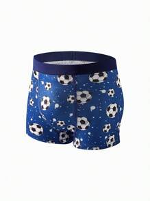 4 Stücke/Packung Boxer-Slips für Tween Jungen mit Fußball-, Basketball- und Rugby-Motiven - Verschiedenfarbig - View 6