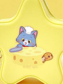 TOM & JERRY X SHEIN 女士卡通图案星形时尚可爱单肩包 - Butter Yellow - 查看 5