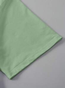 Flirla Plus Size Comfortable Embroidered Shirt, "Silly Goose On The Loose" T-Shirt, Embroidered Goose Round Neck Shirt, Silly Goose Shirt, Funny Shirt Gift - Mint Green - View 5