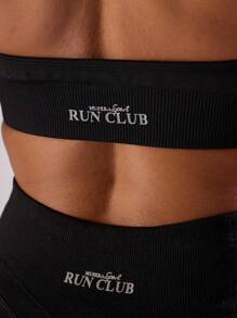 Musera Sport 露背吊带运动文胸，舒适透气，适合健身房、跑步、板式网球、网球、匹克球等运动和健身场所。 - 黑色 - 查看 6