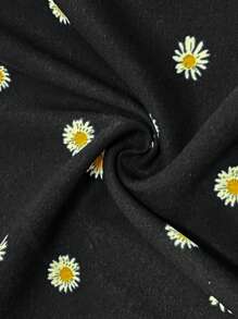 SHEIN LUNE 印花荷葉邊連衣裙