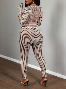 Slaydiva Bộ 2 món áo thun tay dài bó sát họa tiết ngựa vằn lưới mỏng gợi cảm phong cách đường phố mùa hè mới 2025, phù hợp cho lễ hội âm nhạc, phong cách đường phố gợi cảm, tốt nghiệp, phong cách du mục phương Tây, phong cách Bohemian, đi chơi hàng ngày, thể thao xe máy, câu lạc bộ, cô gái cá tính, tiệc sinh nhật, đồng phục học sinh, cơ bản đa năng, thường ngày, kỳ nghỉ, du lịch du ngoạn, bãi biển, tắm nắng, thời trang lan truyền, tiệc tùng & tụ họp - Nhiều màu - Xem 2