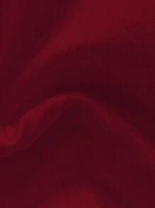 Swim Chiccia Springbreak Women's Solid Color Spaghetti Strap Metal Shell Decor Side Tie Simple Bikini Swimsuit Set, Summer - Red - View 5