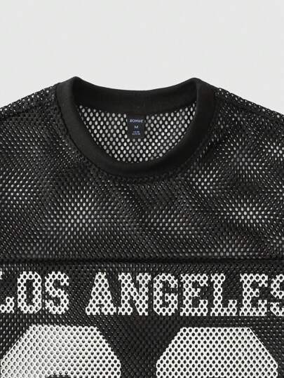 Street Life Camiseta de manga corta hombre con malla transpirable, estilo corto suelto