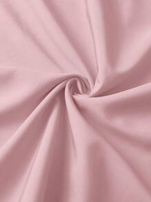 SHEIN Clasi 加大码女式优雅派对细肩带轻薄雪纺连衣裙长款女装 - 粉色 - 查看 5