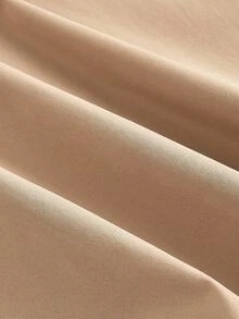 SHEIN MOD Khaki Color Vintage Sleeveless Cinched Waist Women's Trench Coat, Back To School Style, Old Money Style Autumn Winter Clothes For Women