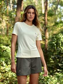 In My Nature Damskie, casualowe, jednokolorowe, outdoorowe szorty, letnie