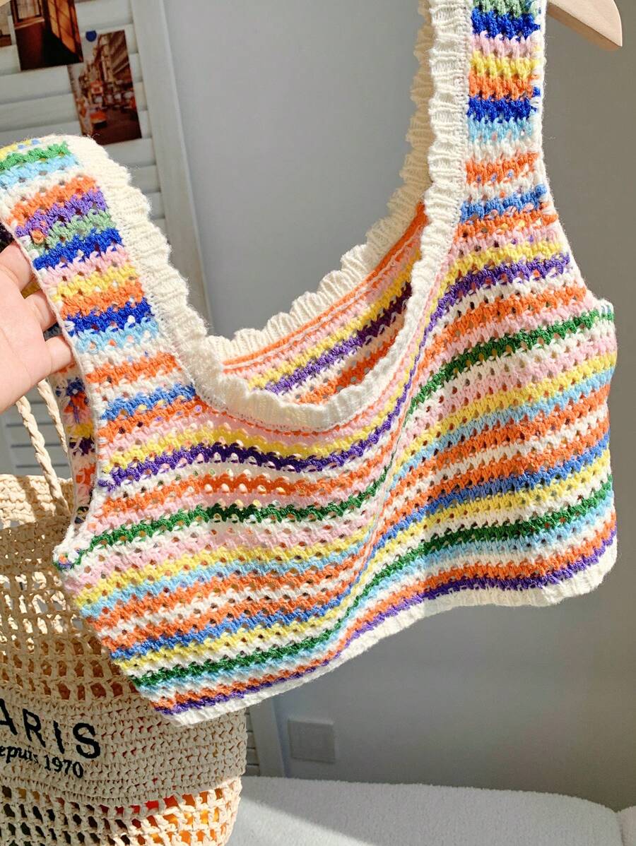 Comfortcana Women's Colorful Simple Knitted Casual Top Going Out Tops Women