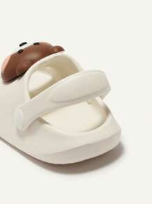 Cozy Pixies Cute Bear Pattern Soft Comfortable Anti-slip Baby Sandals