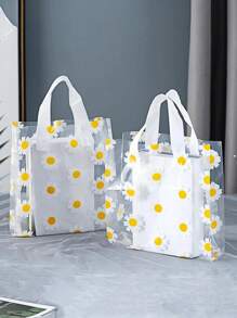 Set de 20 bolsas de regalo de alta calidad con estampado de margaritas, reutilizables y multiusos para empaquetar ropa, toallas, compras. Accesorios decorativos de envoltura de regalos para cumpleaños, bodas y fiestas (diseño floral)