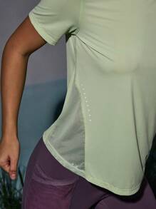 In My Nature Women's Round Neck Short Sleeve Casual Loose Outdoor T-Shirt - Yellow - View 11