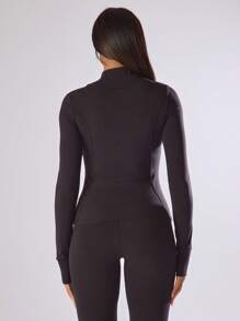 Musera Sport Zip Through Slim Fit Streamline Performance Jacket Active Comfy Low Impact