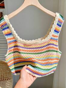 Comfortcana Women's Colorful Simple Knitted Casual Top Going Out Tops Women