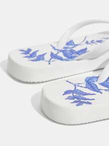 女士时尚黑色人字拖 - 彩色 - 查看 5