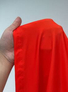 Flirla Plus Size Women 2pcs Set Summer Beach Tropical Print Bikini Top & Solid Color Tie Side Maxi Skirt, Suitable For Ladies Vacation