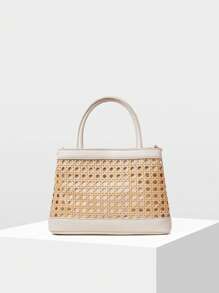 MOTF PREMIUM BOLSO DE MANO DE PU DE CONTRASTE PARA IR AL TRABAJO - Multicolor - Ver 3