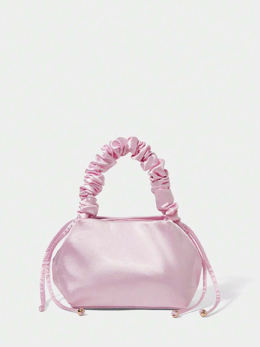 SHECARRY BOLSO MAGNÉTICO CON FRUNCIDO ROSA PARA MUJER - Púrpura malva - Ver 1