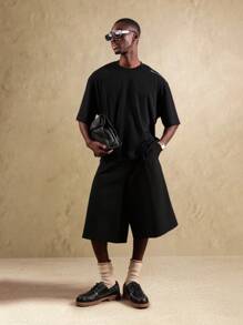 SUMWON 超大号 Sundown Studios T 恤植物印花街头风棕榈叶图案奢华宽松都市时尚 T 恤