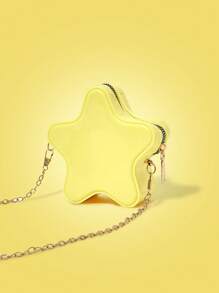 TOM & JERRY X SHEIN 女士卡通图案星形时尚可爱单肩包 - Butter Yellow - 查看 3