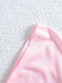 Emery Rose Kids Emery Rose Kids Young Girl Cute Casual Pink Cartoon Pattern Hooded Loose Swim Cover-Up