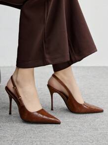 CUCCOO BIZCHIC Women's Elegant Pointed Toe High Heel Slip-On Pumps