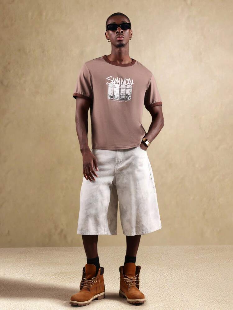 Men Graphic T-Shirt Urban Street Art Design