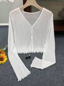 INAWLY Women Casual Versatile Solid Color Cardigan Fall Winter Cloth For Women