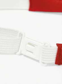 SHEIN ICON Women's Fashion Casual Star Metal Chain Tie, No Tie Required - Red - View 4