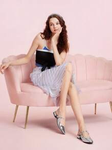 CUCCOO DOLLMOD Woman Shoes Silver High Heel Pumps Wedding Shoes For Summer Graduation Heels Prom Heels Vacation Shoes Summer Spring Shoes Spring Break Easter