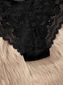 SHEIN 白色蕾丝边无缝内裤（三角裤）