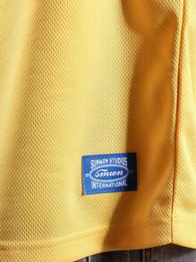 SUMWON Premium Retro Football Jersey Classic Unisex Heritage Inspired Jersey Authentic Soccer Style Graphic Sportswear Vintage Design - Yellow - View 4